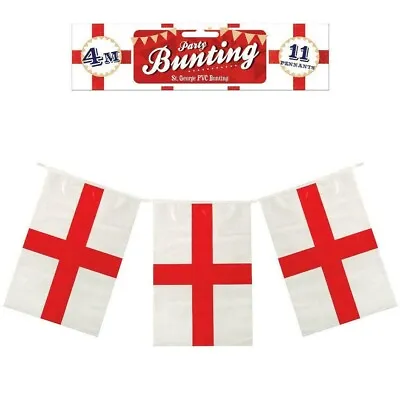 £2.99 • Buy England Bunting 13FT World Cup Football Rugby Party Decoration St George Flag