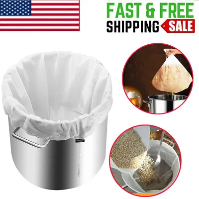 26 X22  Reusable Extra Large Home Wine Brew Bags Fine Mesh Strainer Bag • $9.90