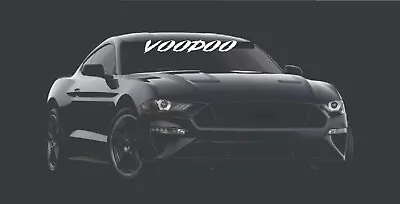 Voodoo Coyote Windshield Banner Decal Sticker Fits Ford Mustang 5.0 V8 GT • $11.69