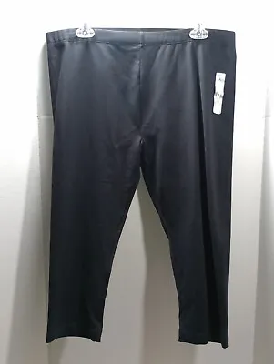 $5.80 • Buy NWT Danskin Plus Pants Size 1X Black Capri Style CoolMax Stretch