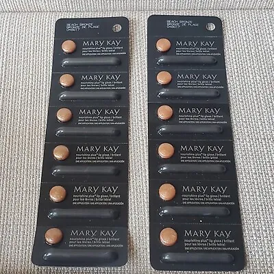 Mary Kay Beach Bronze Nourishine Plus Lip Gloss Sample 2 6 Packs 048017 New • $7.50