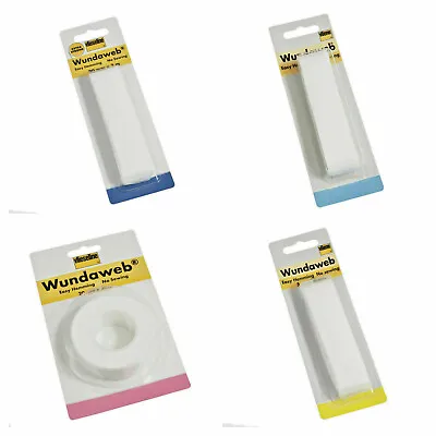 £3.29 • Buy Strong Iron Wundaweb Hemming Web Wonderweb Hem No Sewing Fabric Tape 20mm