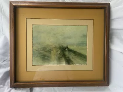 Rain Steam And Speed 1844  By Joseph Turner  Art Printed Matted Framed Vtg • $165