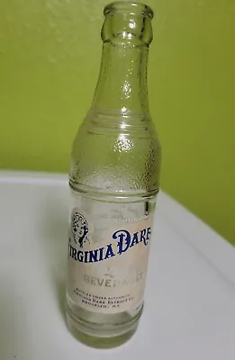 Rare Vintage Antique Soda Pop Glass Bottle Virginia Dare Bev Brooklyn New York • $15.67