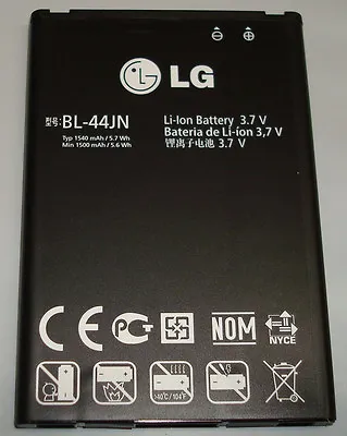 $10.81 • Buy OEM TMobile LG Mytouch 4G T E739 Battery BL-44JN Optimus Slider LS700 1540mAh