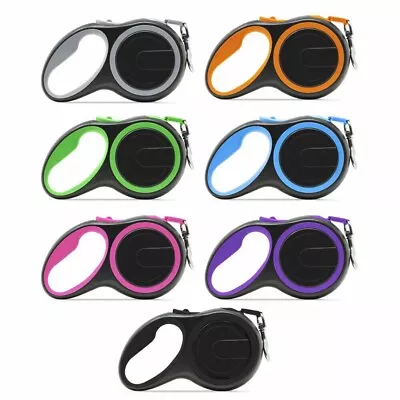 £8.99 • Buy Dog Leash Pet Lead Leads Retractable Training Pet 8m Long Max 50kgs Extendable 