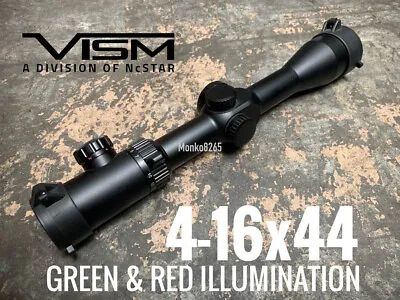 NcSTAR VISM STR Series Scope 4-16x44 Red & Green Illuminated • $126.94