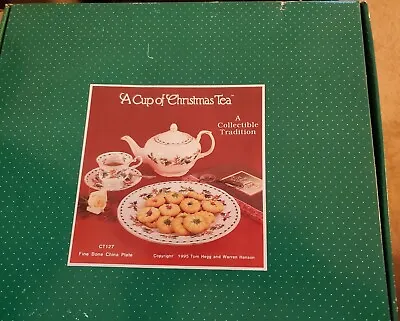 A Cup Of Christmas Tea    10 1/2   Plate     Fine Bone China  Ct127 • $29.99