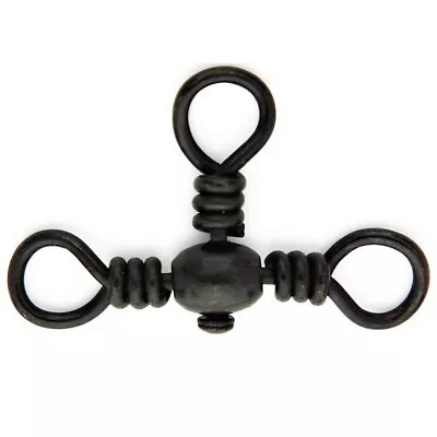 3 X Packets Of Mustad Black Barrel 3 Way Crossline Fishing Swivels • $12.95