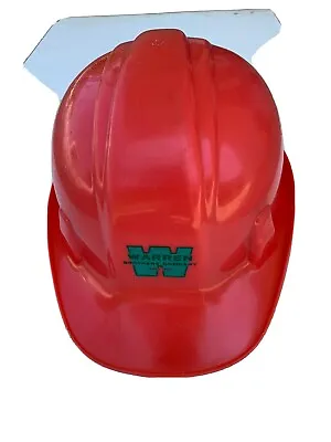 Warren Brothers Company Hardhat Vintage Hard Hat Logo States Since 1900 • $49.99