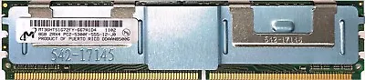 $9.50 • Buy Micron 8GB PC2-5300f DDR2 Memory MT36HTS1G72FY-667A1D4 ECC 2Rx4 DIMM