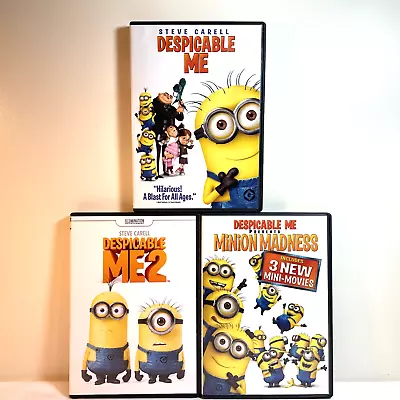 DESPICABLE ME/ DESPICABLE ME 2 / MINION MADNESS (DVD) Animation Adventure Comedy • $3.97