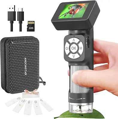 Portable Pocket Microscope Kit - Mini Handheld Digital Microscope 500x 2  Screen • $63.90