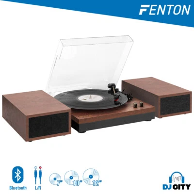 $179 • Buy Fenton RP165C Vinyl Record Player Set + Bluetooth (Cherry)