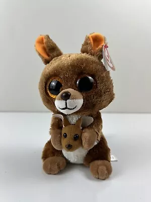 NWT Ty Beanie Boos Kangaroo Baby Kipper Plush Stuffed Animal Toy Gift 6” Brown • $12
