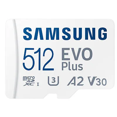 Samsung 512GB EVO Plus MicroSD Card (2021) MB-MC512KA • $49