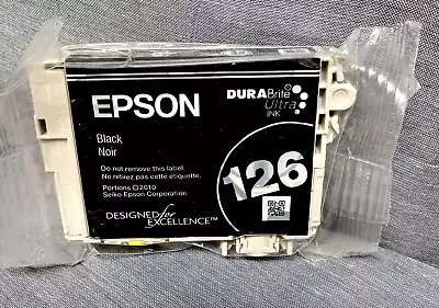 Genuine Epson 126 Black Ink DuraBrite WF3520 WF3540 WF7010 WF7510 WF7520 OEM • $11.99