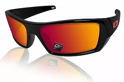 Oakley Gascan Sunglasses Polished Black Prizm Ruby Lens OO9014-44 60 • $95.22