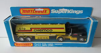 MATCHBOX Superkings K16 Ford LTS Tanker Truck 'CHEMCO' - Mint/Boxed • $56