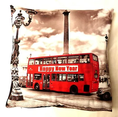 London Red Bus Digital Printed Cushion Cover Red Bus 1 • £2.99