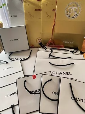 MINT!! CHANEL Authentic Holiday Limited Paper Bags & Box 16pcs Set 2445 • £120.52