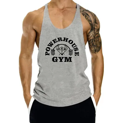 Men's Gym Stringer Bodybuilding Tank Tops Workout Muscle Vest Sleeveless Shirts • $13.99