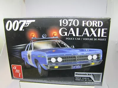 1970 FORD GALAXIE 007 POLICE CAR JAMES BOND DIAMONDS 1/25 SCALE Model Kit AMT • $10.99