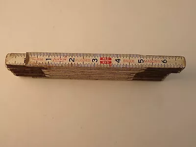 Vintage LUFKIN No. 636 RUGGED RED END 72” Folding Brick Mason's Rule USA Wood • $11.50