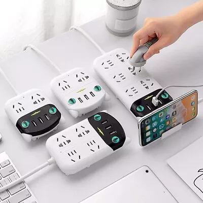 DEAMOS International Power Board Strip 3 Fast USB Charging 6 Way Outlets Socket • $57.99