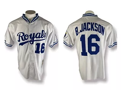 Mitchell & Ness Kansas City Royals #16 Bo Jackson 1980 Baseball Jersey - M 40 • $55