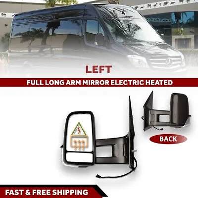 Mercedes Sprinter Mirror Long Arm Electric Heated Left Driver Side 2007 2017 • $125.31