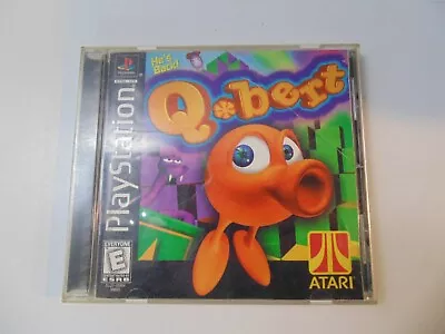 Qbert (Sony PlayStation 1 PS1 1999) Complete With Manual Tested And Works CIB • $9.99