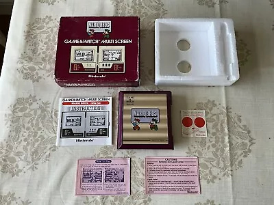 Nintendo Game And Watch 1983 - MARIO BROS - Vintage Handheld LCD - Fully Working • £22