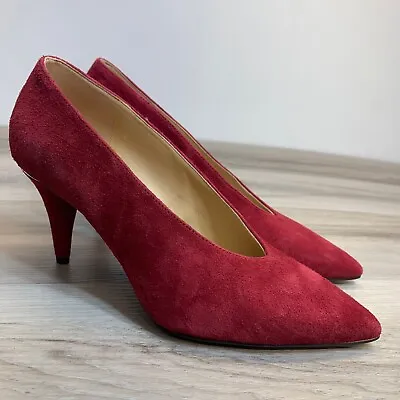 MICHAEL Michael Kors Womens Pointed Toe Suede Pumps Size 5.5 M Business • $34.65