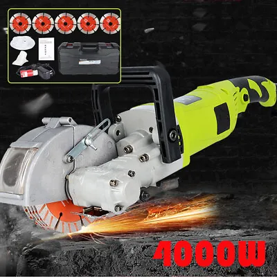 Electric Wall Chaser Concrete Groove Cutting Slotting Machine+120mm Saw Blade UK • £150.62