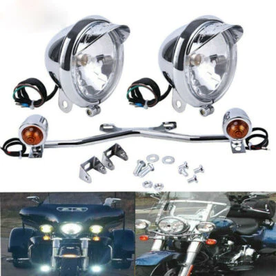 $51.95 • Buy For Yamaha V Star 650 950 1100 Custom Classic Passing Turn Signal Spot Light Bar