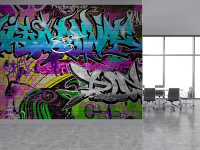 £54.99 • Buy Graffiti Wall Urban Art Photo Wallpaper Wall Mural (15654647) Graffiti