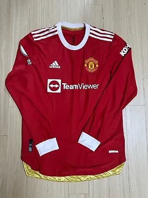 Match Worn Shirt - Luke Shaw - Manchester United 21/22 - Long Sleeve - 6 • £1500