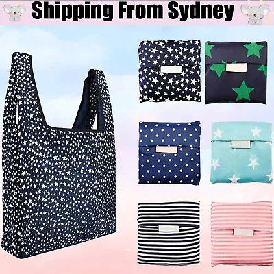 $2.38 • Buy Nylon Reusable Foldable Recycle Grocery Shopping Carry Bags Tote Handbags Eco AU