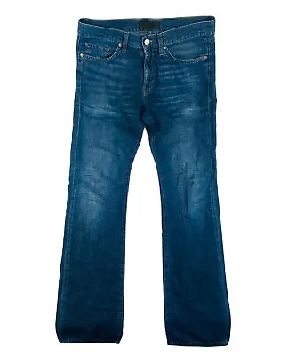 J Brand Mens 33 Jeans Blue Linen Denim Pants Cotton Lightweight Zip • $34.39