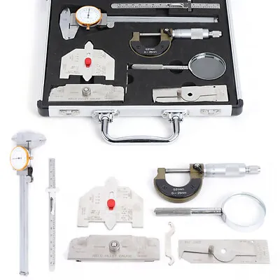 Gage Test Ruler Fillet Weld Gage Magnifier Calliper Metal Welding Gauge Tool Kit • $77.90