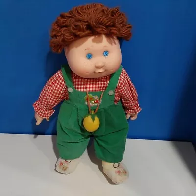 Vintage  1983 Blue Box Flower Kid Doll Red Hair Boy Cabbage Patch Look. • $19