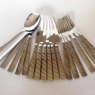 $25.95 • Buy Dinner Set Kinfe/Spoon/Fork 6pcs Kitchen Cutlery Stainless Steel Table Dining 