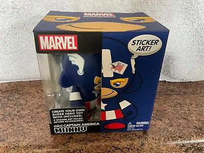 Kidrobot Marvel Munny Captain America Figure Sticker Art Used • £4