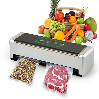 Full Automatic Food Vacuum Sealer Machine (80KPA) With Free 10pcs Seal Bags • $59.99