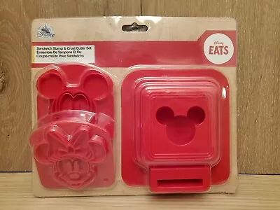 Disney Eats Minnie Mickey Mouse Sandwich Stamp & Crust Cutter Set NIP Kid Lunch  • $11.99