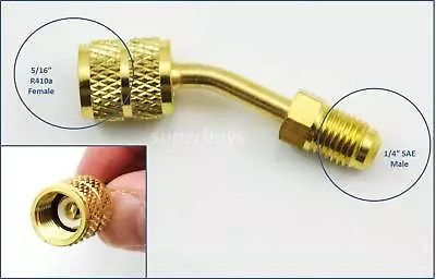 $14.95 • Buy 5/16  SAE Female - 1/4  SAE Male Adapter Pump Split System Air Conditioner Bit