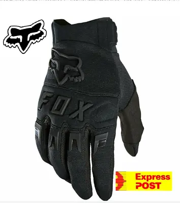 FOX Dirtpaw Motocross MX Gloves Dirt Bike NEW Black Adult BIG SIZES  3XL To 4XL! • $39