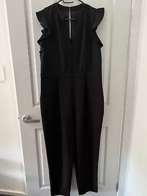 Forever New Black Jumpsuit Size 14 BNWT • $40