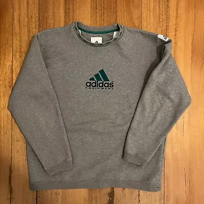 Vintage Adidas EQT Sweater / Size L / Grey • $115